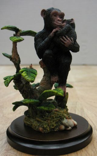 COUNTRY ARTISTS CHIMPANZEE WITH BABY FIGURINE,  ITEM 2522 2