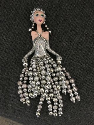 Estate Van Craig Kurt Adler Vantastiks Doll Lady Christmas Ornament Roaring 20’s