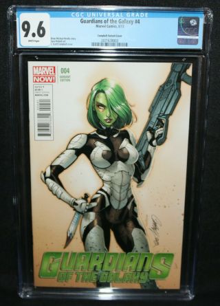 Guardians Of The Galaxy 4 - J.  Scott Campbell Variant Cover - Cgc 9.  6 - 2013