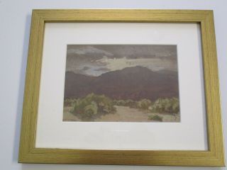 ANTIQUE EARLY CALIFORNIA PLEIN AIR PAINTING OLD DESERT LANDSCAPE SMALL GEM 1930 2