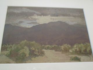 ANTIQUE EARLY CALIFORNIA PLEIN AIR PAINTING OLD DESERT LANDSCAPE SMALL GEM 1930 3