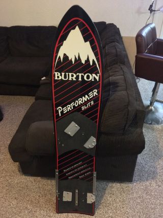 1985 ONE OF A KIND Vintage Burton Performer Elite Wooden 140 cm Snowboard 2