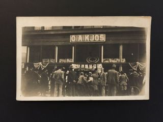 O.  A.  Kjos Store Gathering Lewiston Idaho Early 1900 Rppc Real Photo Post Card
