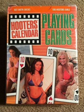 Playing Card Deck,  Hooters Clendar Girls Pin - Ups,  2005 2