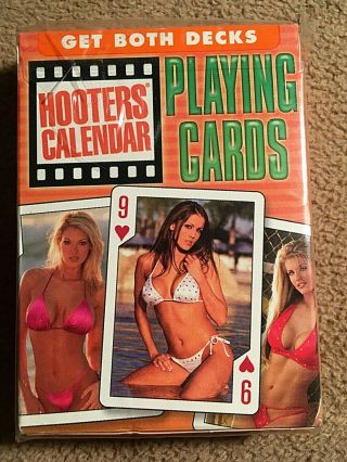 Playing Card Deck,  Hooters Clendar Girls Pin - Ups,  2005 3