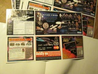 Vintage 1996 Star Trek First Contact - The Phoenix Movie Placemat 11x17 SET of 2 2