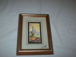 William T.  Zivic Western Art Signed Gold Seal Of Authenticity