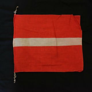 1930s Antique Latvia Banner Flag