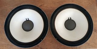Vintage Pair Jbl 12 " Alnico Speakers 123a - 1. ,  8 Ohm,  All Red Seals Intact