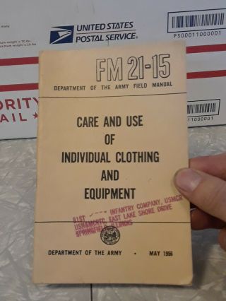 Fm 21 - 15 Care And Use Of Individual Clothing And Equipment May 1956