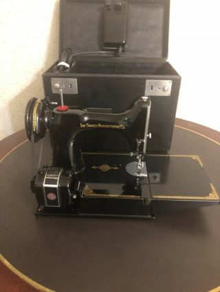 Vintage Singer Featherweight 221 - 1 Portable Sewing Machine