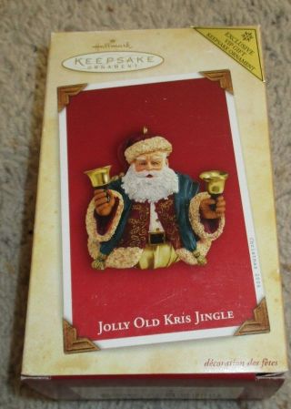 2004 Jolly Old Kris Jingle Hallmark Ornament Repaint