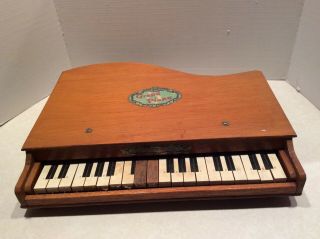 Vintage Wooden Toy " Grand Piano "