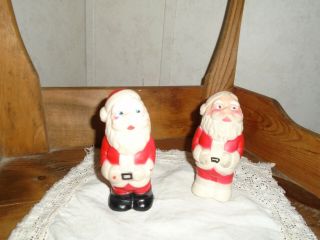 2 Vintage Rubber Santa Squeaky Toys One Stahlwood