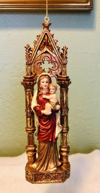 Silvestri Holy Mother and Child,  Mary with Baby Jesus 7” Christmas Ornament 2