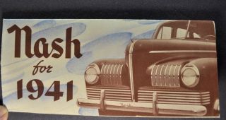 1941 Nash Sales Brochure Ambassador Six 6 Eight 8 600 41