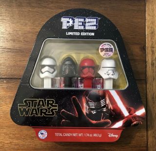 2019 Star Wars Limited Edition Pez Set Tin Rise Of Skywalker Klyo Disney /75,  000