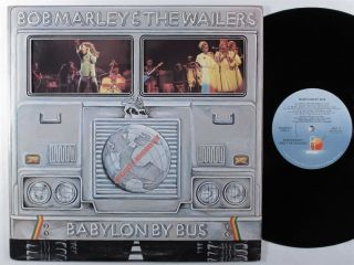 Bob Marley & Wailers Babylon By Bus Island 2xlp Vg,  Promo W/ Poster ^