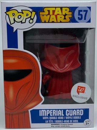 Funko Pop Star Wars 57 Imperial Guard Walgreens Exclusive Bobblehead Not