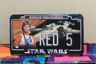 Star Wars Luke Skywalker Topps Power Plate 2011 Mini 4” License Plate