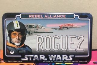 Star Wars Wedge Antilles Topps Power Plate 2011 Mini 4” License Plate