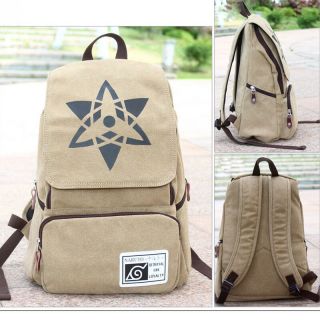 Anime Naruto Uchiha Sasuke Eternal Sharingan Backpack Canvas School Bag Rucksack