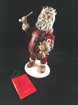 1983 Duncan Royale " Nast” Santa Claus W/pipe 9 " In Orig.  Box & Hang Tag