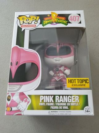 Funko Pop Pink Ranger Hot Topic Exclusive 407