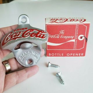 Drink Coca Cola Cast Iron Bottle Opener Starr Pat 2333089 W Germany 7