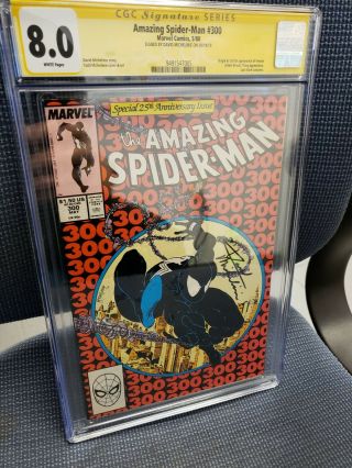 The Spider - Man 300 Cgc Ss 8.  0 Wp David Michelinie (may 1988,  Marvel)