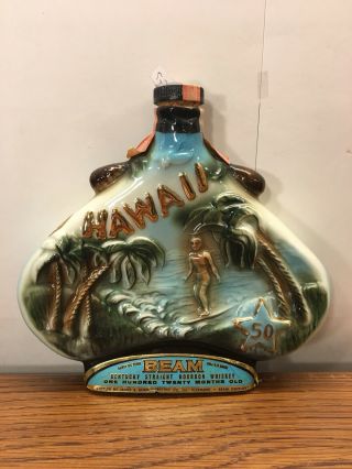 Vintage Jim Beam Hawaii The Aloha State Decanter