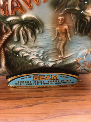 Vintage Jim Beam Hawaii The Aloha State Decanter 3