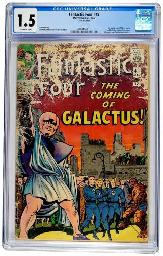 Comic Book Fantastic Four 48 1st Galactus Cgc 1.  5