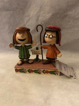Jim Shore Peanuts Pageant Players Marcie Peppermint Patty Christmas 4052717