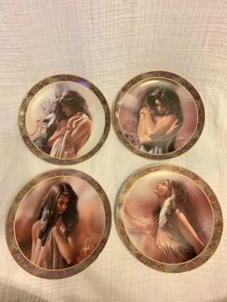 Native American - Native Beauty Plates By The Bradford Exchange (set Of 4)