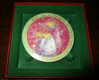 P Buckley Moss 3 Three French Hens 12 Days Of Christmas Ornament Anna Perenna