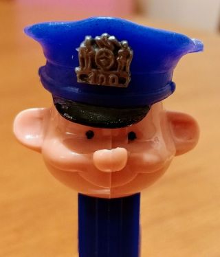 Vintage Pez Dispenser Pal Policeman Blue Stem - No Feet - Austria