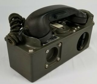 U S Army Military Surplus Ta - 43 Pt Signal Corps Field Phone Radio Telephone Case