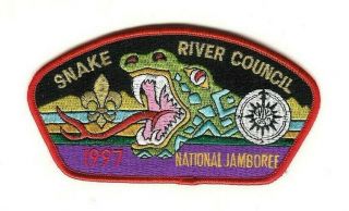 Boy Scout Patch Snake River Council Jsp 1997 National Jamboree Red Border