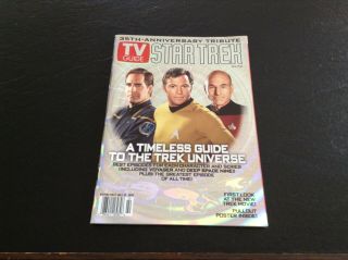 Tv Guide Star Trek 35th Anniversary Tribute,  Holographic Cover,  Pullout Poster