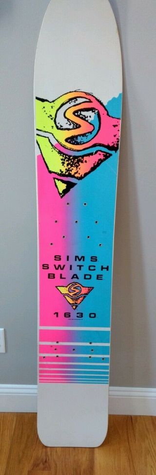 1987 Sims Switchblade 1630 Vintage Snowboard.