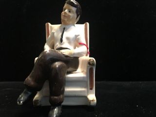 Vtg.  JFK John Kennedy 1962 Salt & Pepper Shakers Rocking Chair & 2