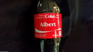 Share A Coke With Albert Coca Cola Exclusive Canadian Only Name
