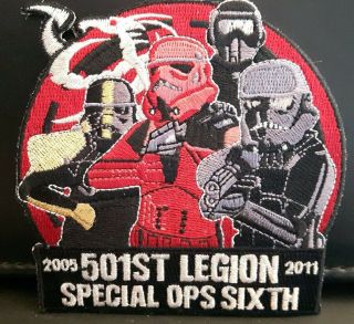 2005 - 11 Star Wars 501st Legion Special Ops Sixth Anniversary Patch