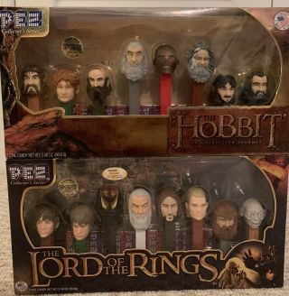 Lord Of The Rings And The Hobbit Pez Candy Gift Box Set Collector 