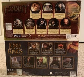 Lord of The Rings and The Hobbit PEZ Candy Gift Box Set Collector ' s Series 2
