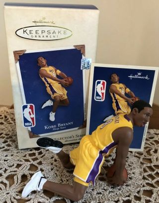 2003 Hallmark Keepsake Ornament Hoop Stars Nba 8 Kobe Bryant Los Angeles Lakers