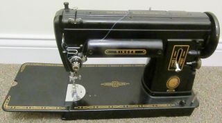 Vintage Singer 301a Sewing Machine With Case Zigzagger,  Buttonhole Att &