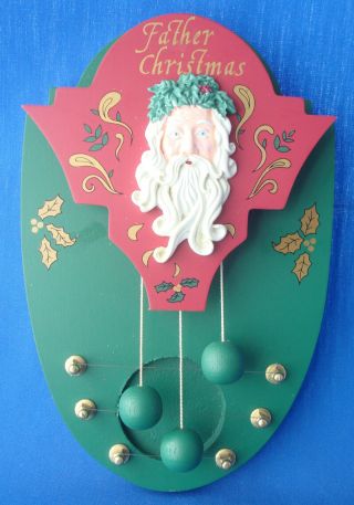 Father Christmas Door Chime 3 Bell Greeter House Of Lloyd Wall Hanging