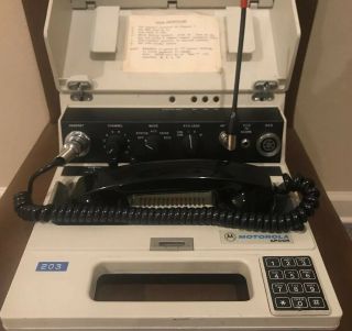 Vintage Motorola Apcor Radio W/ Rapid Charger,  Ambulance Restoration,  Paramedic